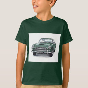 Camiseta Green Retro Car, Coleção de Natasha Us