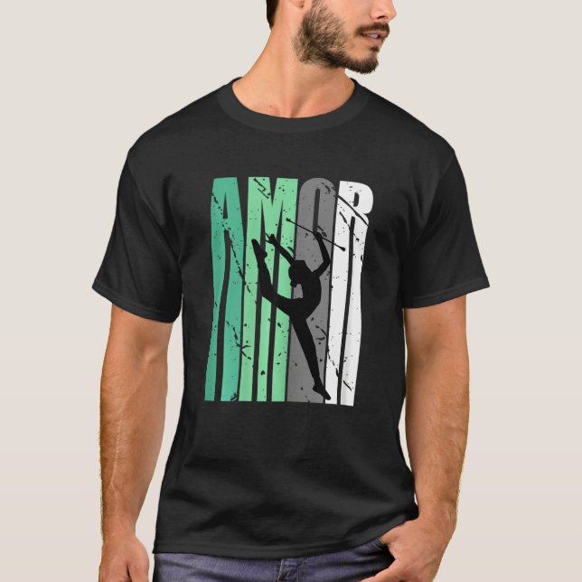 Camiseta Green Rhythmic Gymnastics Distressed Amor Inspirat (Frente)