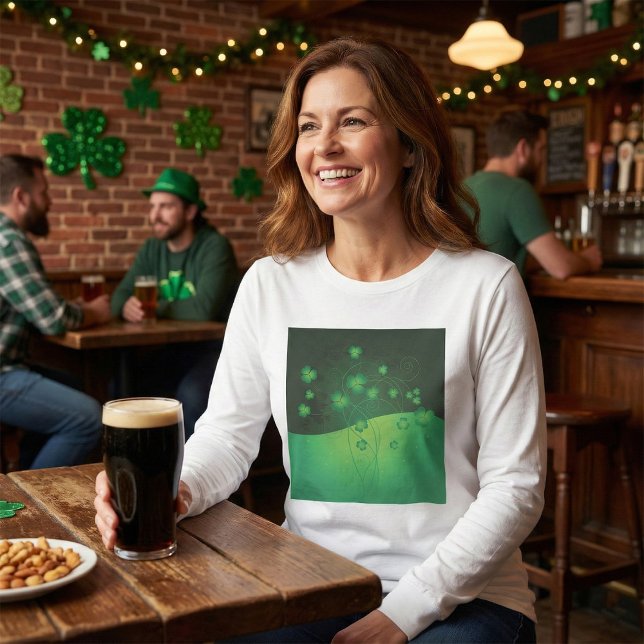 Camiseta Green Shamrock Clover St Patrick’s Day Luck (Criador carregado)