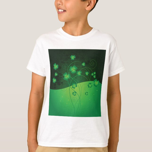 Camiseta Green Shamrock Clover St Patrick’s Day Luck (Frente)