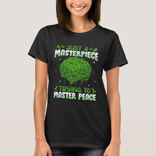 Camiseta Green Stigma Mental Health Matters Awareness Mens  (Frente)