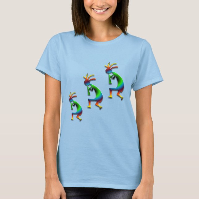 Camiseta Green Swirl Kokopellis (Frente)