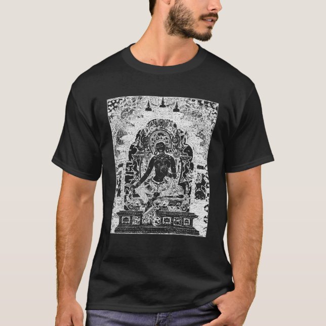 Camiseta Green Tara Mantra Buddha Tibetan Vajrayana Buddhis (Frente)