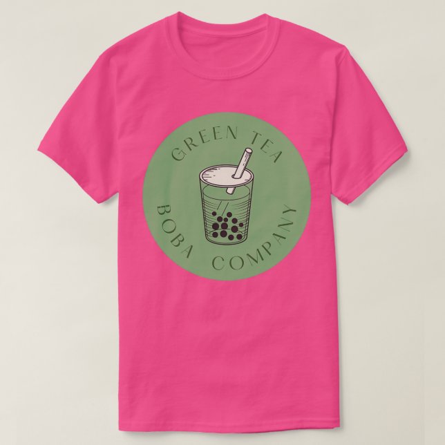Camiseta Green Tea Boba Company (Frente do Design)