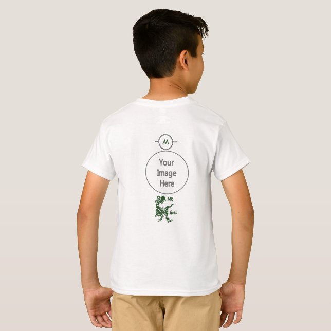 Camiseta Green Trex, o Chefe Dino (Parte Traseira Completa)