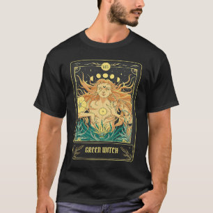 Camiseta Green Witot Card Pagan Wicca Wiccan Retro Vi