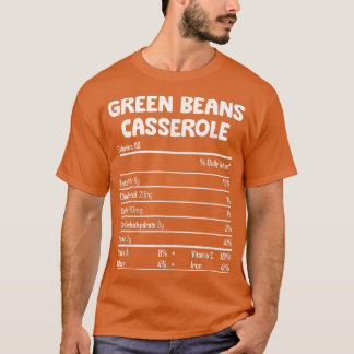 Camiseta Greenbeans Casserole Nutrição Fala Engraçado Graça