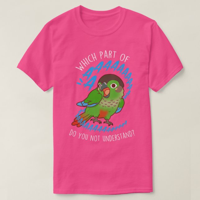 Camiseta Greencheeked Conure Parrot Aaaa (Frente do Design)
