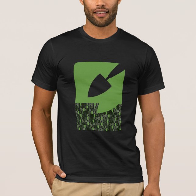 Camiseta Greendig: pá (Frente)