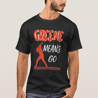 Camiseta Greene quer dizer que vão os fãs de hóquei