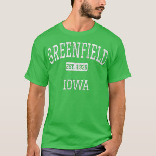 Camiseta Greenfield Iowa Adair County IA Vintage