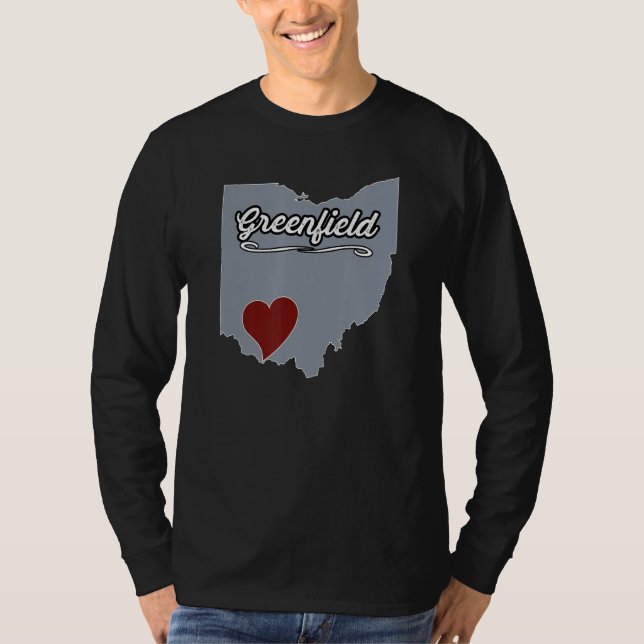 Camiseta GREENFIELD Ohio OH City State USA Cute Souvenir (Frente)