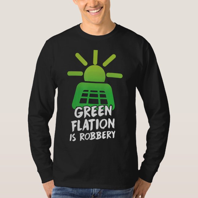 Camiseta Greenflation é Robusta Inflação Energética Primo V (Frente)