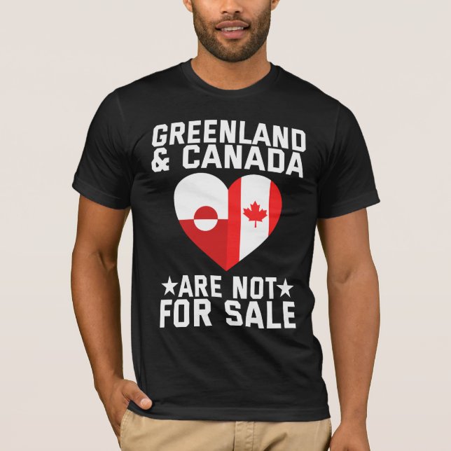 Camiseta Greenland And Canada Are Not For Sale (Frente)
