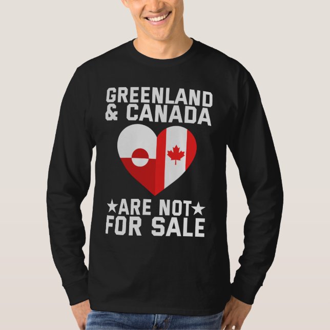 Camiseta Greenland And Canada Are Not For Sale (Frente)