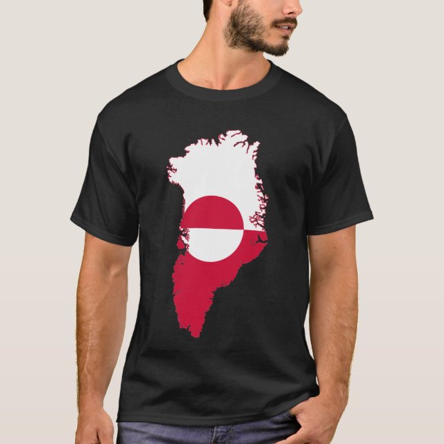 Camiseta Greenland- flag in country (Frente)