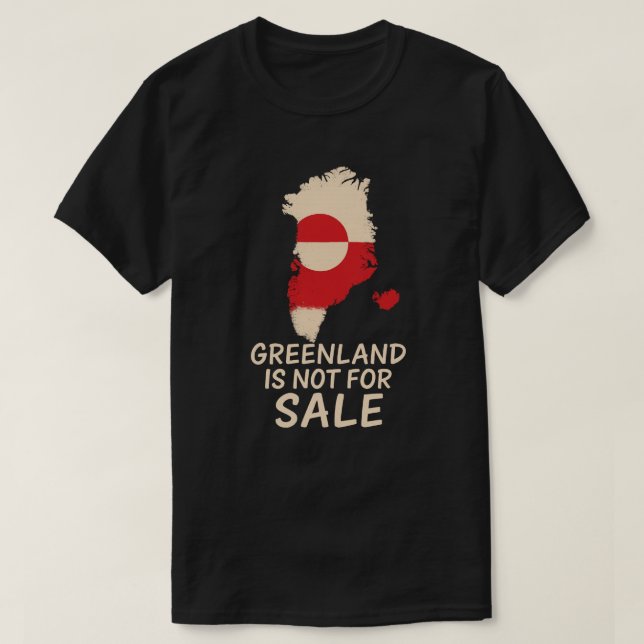 CAMISETA GREENLAND IS NOT FOR SALE (Frente do Design)
