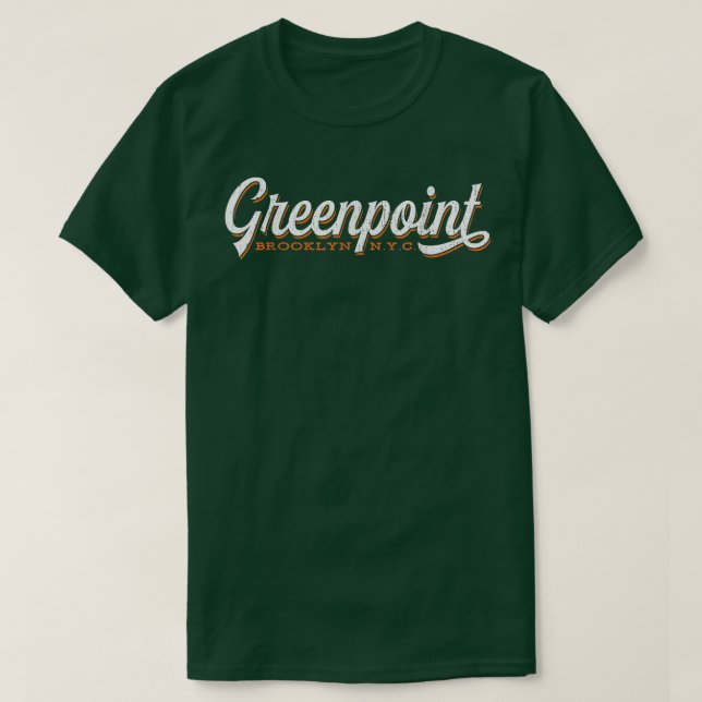 Camiseta Greenpoint Brooklyn tshirt  Cool Retro New York Ci (Frente do Design)