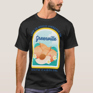 Camiseta Greenville South olina SC Peach Tourist Souvenir