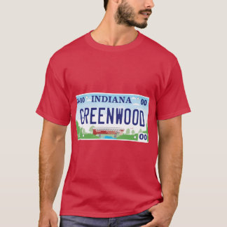 Camiseta Greenwood Indiana License Plate