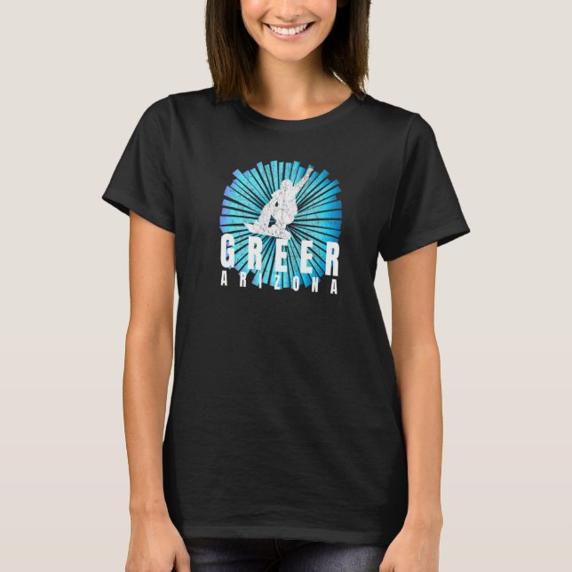 Camiseta Greer Arizona Extreme Snowboarder Jump Greer AZ Sn (Frente)