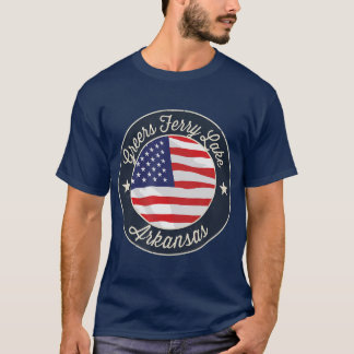 Camiseta Greers Ferry Lake Patriótico Arkansas Souvenir