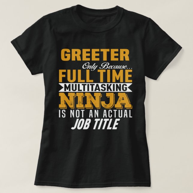 Camiseta Greeter (Frente do Design)
