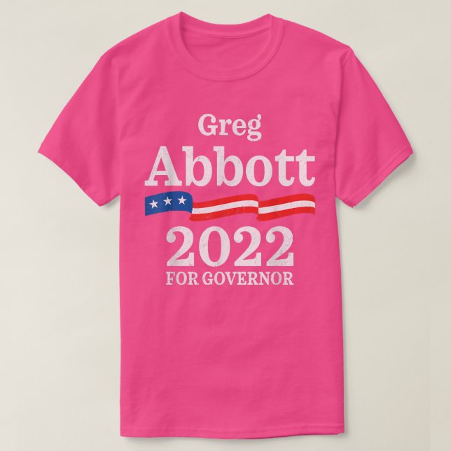 Camiseta Greg Abbott Texas Governor Election 2022 Republica (Frente do Design)