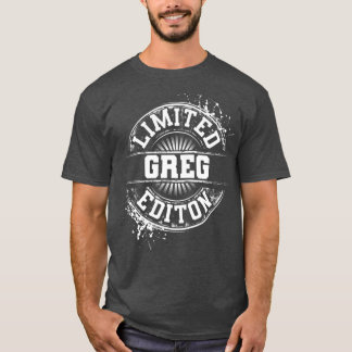 Camiseta GREG Limited Edition Nome Personalizado Funny