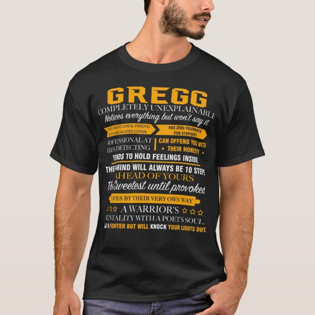 Camiseta GREGG completamente inexplicável (Frente)