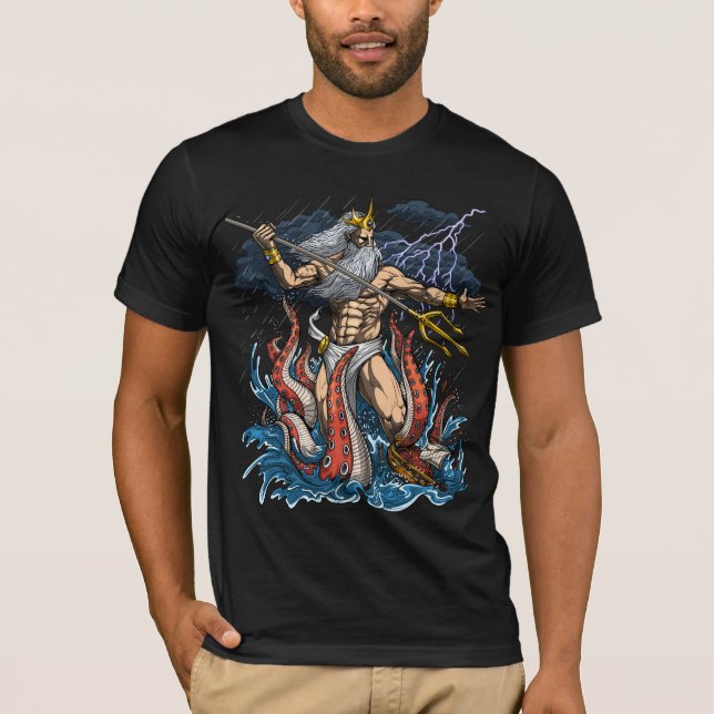 Camiseta Grego - Deus Poseidon (Frente)