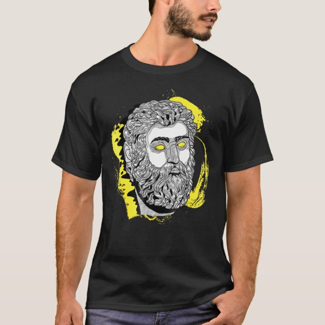 Camiseta Grego Deus Poseidon História da mitologia antiga B (Frente)