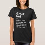 Camiseta GREGO GRÉCIA GIRL Presente Funny Country Home Root<br><div class="desc">Grécia GREGA Dotada Gift Engraçada Casa De Raízes Derramada.</div>
