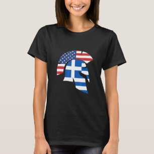 Camiseta Grego para Homens Acrópole Esparta Grécia Santo