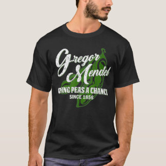 Camiseta Gregor Mendel dá à ervilha uma oportunidade de ciê