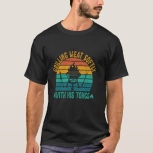 Camiseta Grelha De Carne Suave Com Suas Canções Engraçadas