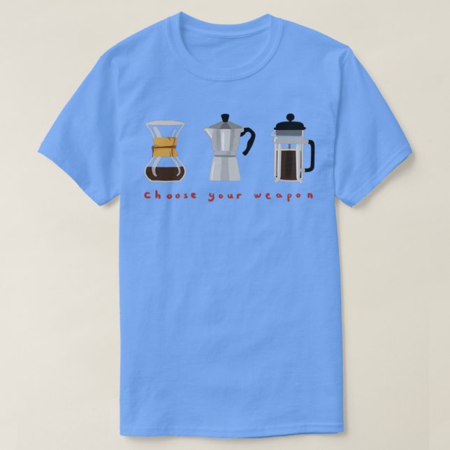 Camiseta Grelha de Fazer de café (Frente do Design)