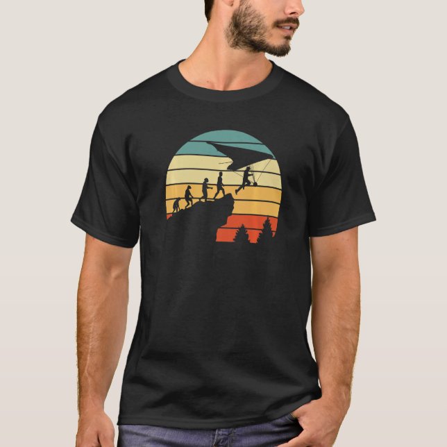 Camiseta Grelha de Hang Glider Motif Evolution Grelha (Frente)
