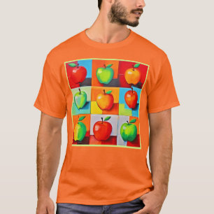 Camiseta Grelha de Maçã Colorida