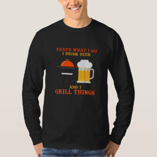 Camiseta Grelha É isso que eu faço, bebo cerveja e grill