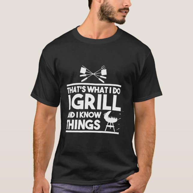 Camiseta Grelha É O Que Eu Faço Eu Grito E Sei Coisas (Frente)