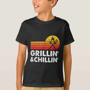 Camiseta Grelha E Refrigeração De Churrasco De Carne De Fum