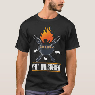 Camiseta Grelha Fumante De Carne De Chef De Churrasco Engra
