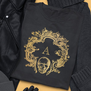 Camiseta Grelha Gótica T-Shirt Frente DOURADO