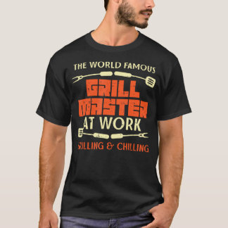 Camiseta Grelha Mestre No Trabalho A Arrefecer O Churrasco