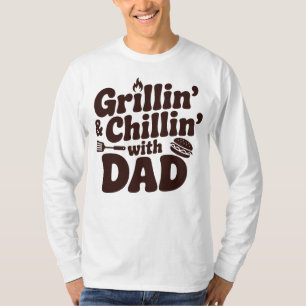 Camiseta Grelhando e Relaxando com o Papai