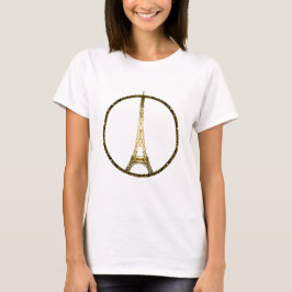 Camiseta Grelhas de ouro da Torre Eiffel