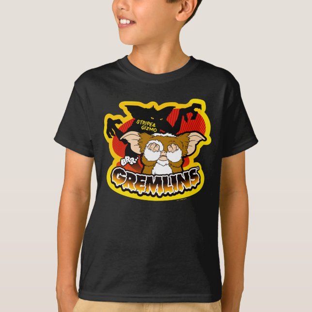 Camiseta Gremlins | Stripe Scaring Gizmo (Frente)