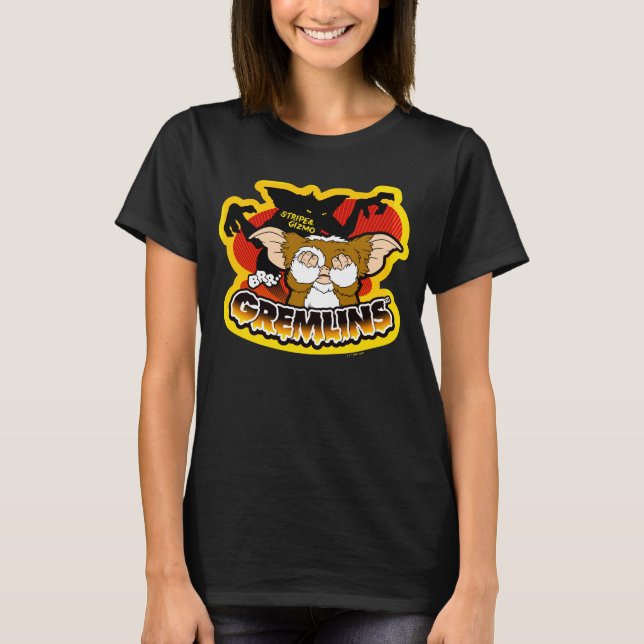 Camiseta Gremlins | Stripe Scaring Gizmo (Frente)