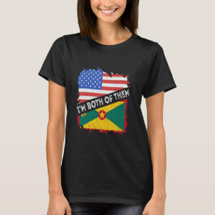 Camiseta Grenada Vintage Eu sou ambos um Granadino da Améri